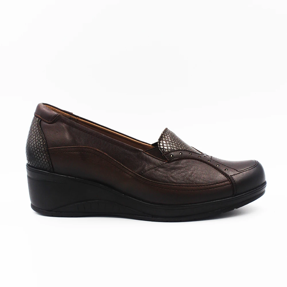 Forelli Genuine Leather Toe Orthopedic Four Seasons Mother Brown Women 'S Casual Shoes frl57603