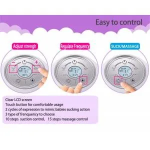 Двойной Электрический молокоотсос светодиодный экран микрокомпьютер зарядка
