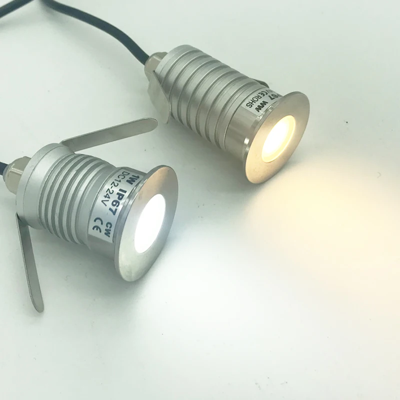 Точечный светильник для сауны лестницы из нержавеющей стали IP67 IP68 1 Вт 3 CREE 12 В 24