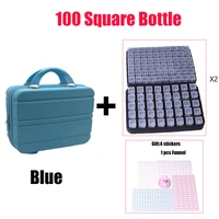 2022 new 100 square bottles of diamond painting accessories container storage bag butterfly suitcase diamond painting box funnel