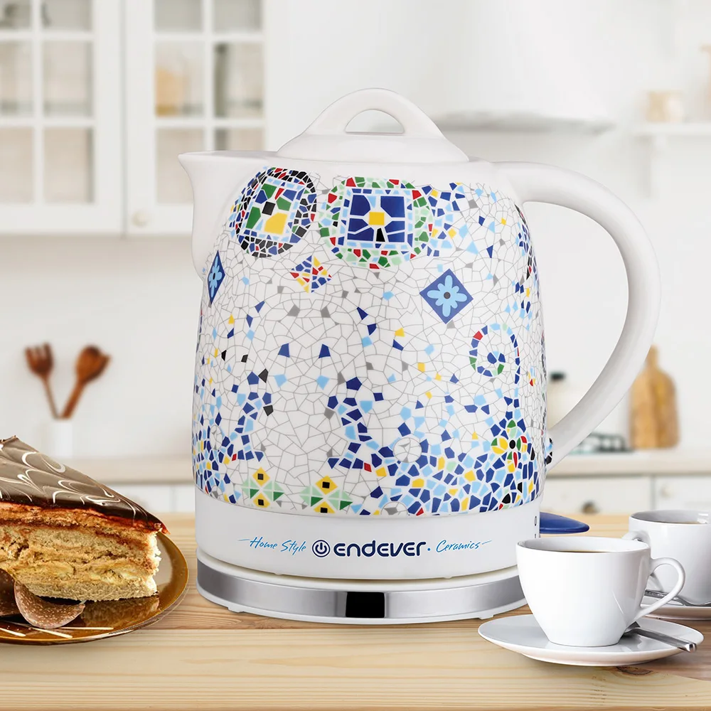 Чайник электрический керамический Endever Skyline KR-420С Мощность 1600 Вт Объем 1 7 л Корпус