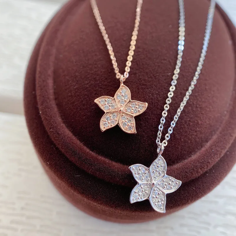 Aazuo Реальные 18K из чистого белого золота розовое золото ювелирные изделия