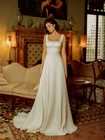 Длинные атласные свадебные платья невесты, с квадратным вырезом, без рукавов, в наличии, свадебные платья без спинки, на заказ, 2021, размера плюс