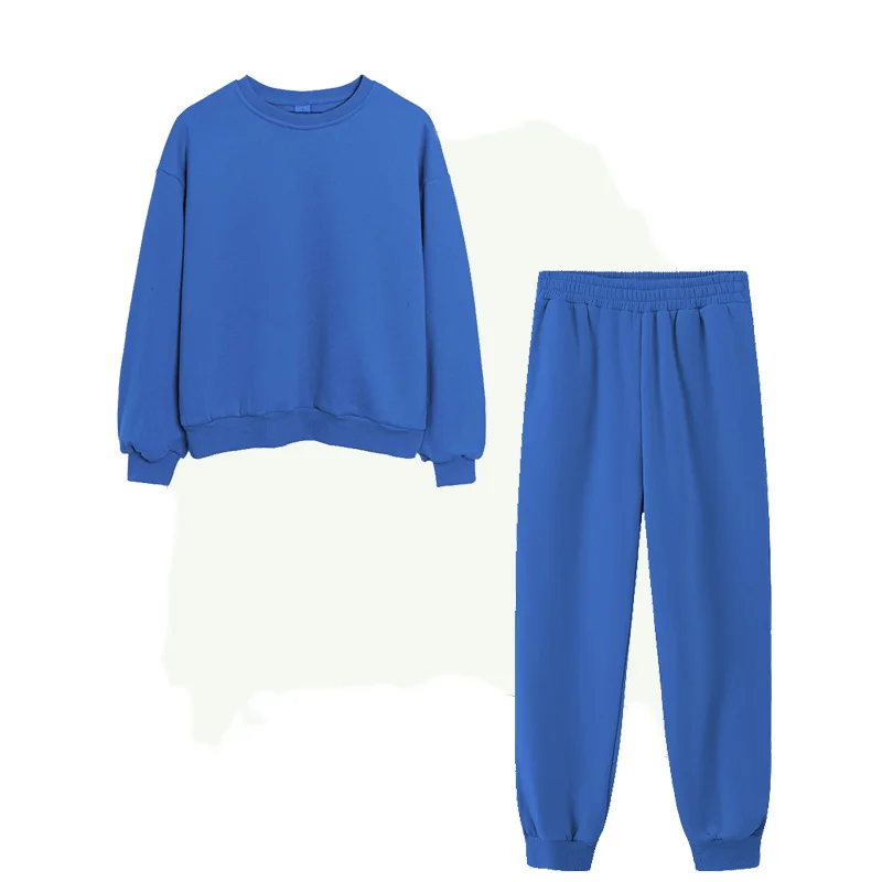 

2022 Toppies 2021 Autumn Winter women Tracksuit Two Set Fleece Sweatshirts Crew Neck Hooded Sweatshirts Fleece warm pants