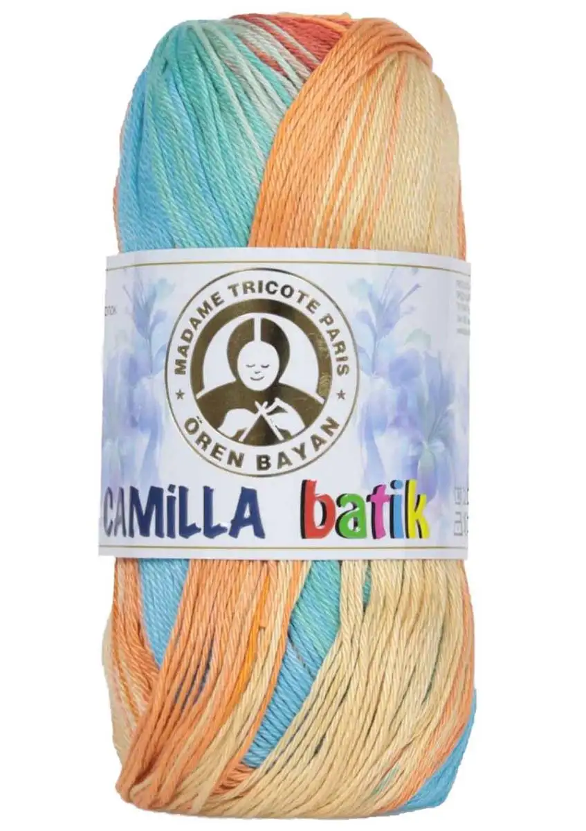 1 Pack ( 5 Balls ) Madame Tricote Oren Bayan Camilla Batik Hand Knitting Yarn Paris %100 Mercerized Cotton Crochet Tool Kit | Дом и сад