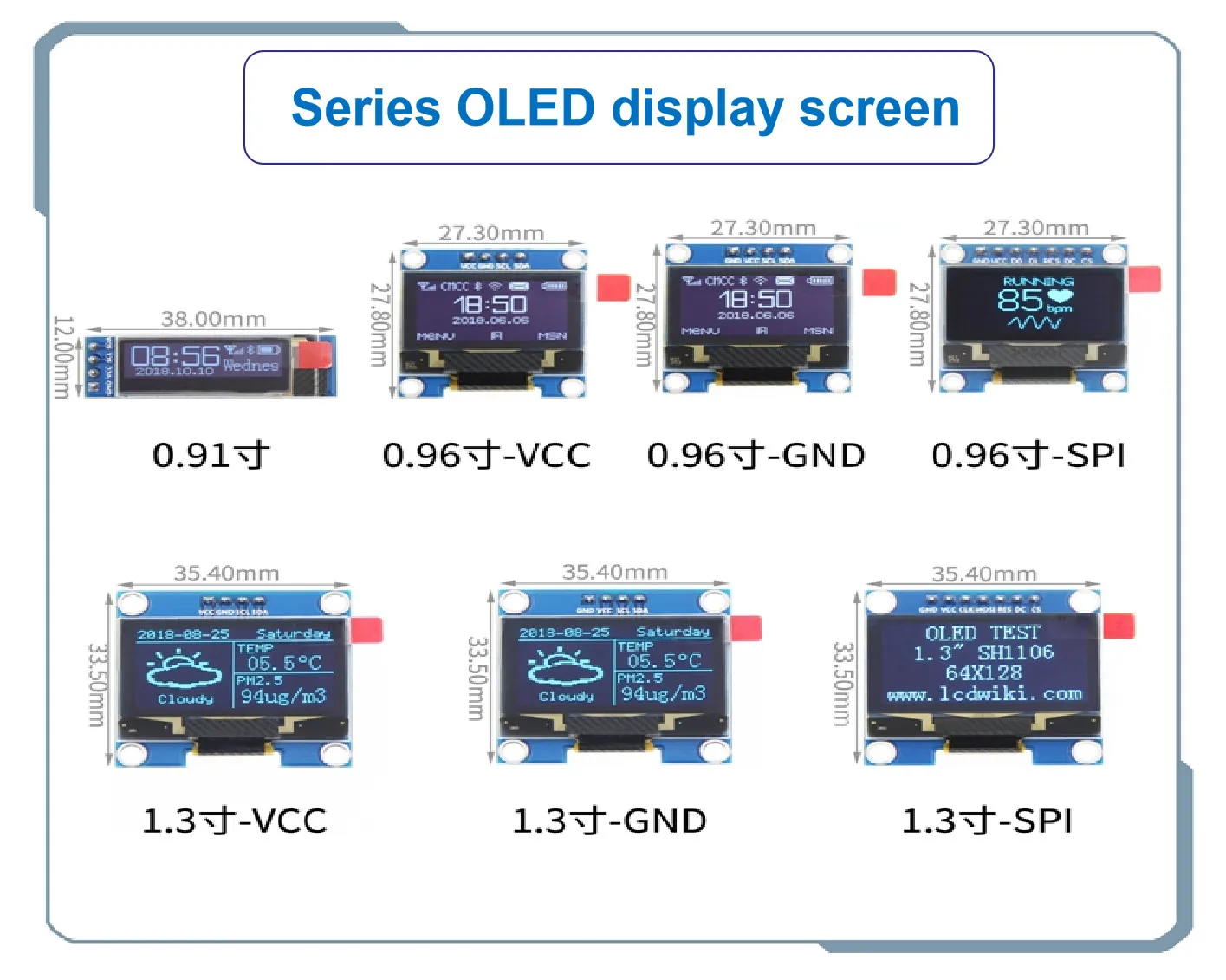 Oled-дисплей 0 96 дюйма IIC последовательный белый OLED-дисплей модуль 128X64 I2C SSD1306