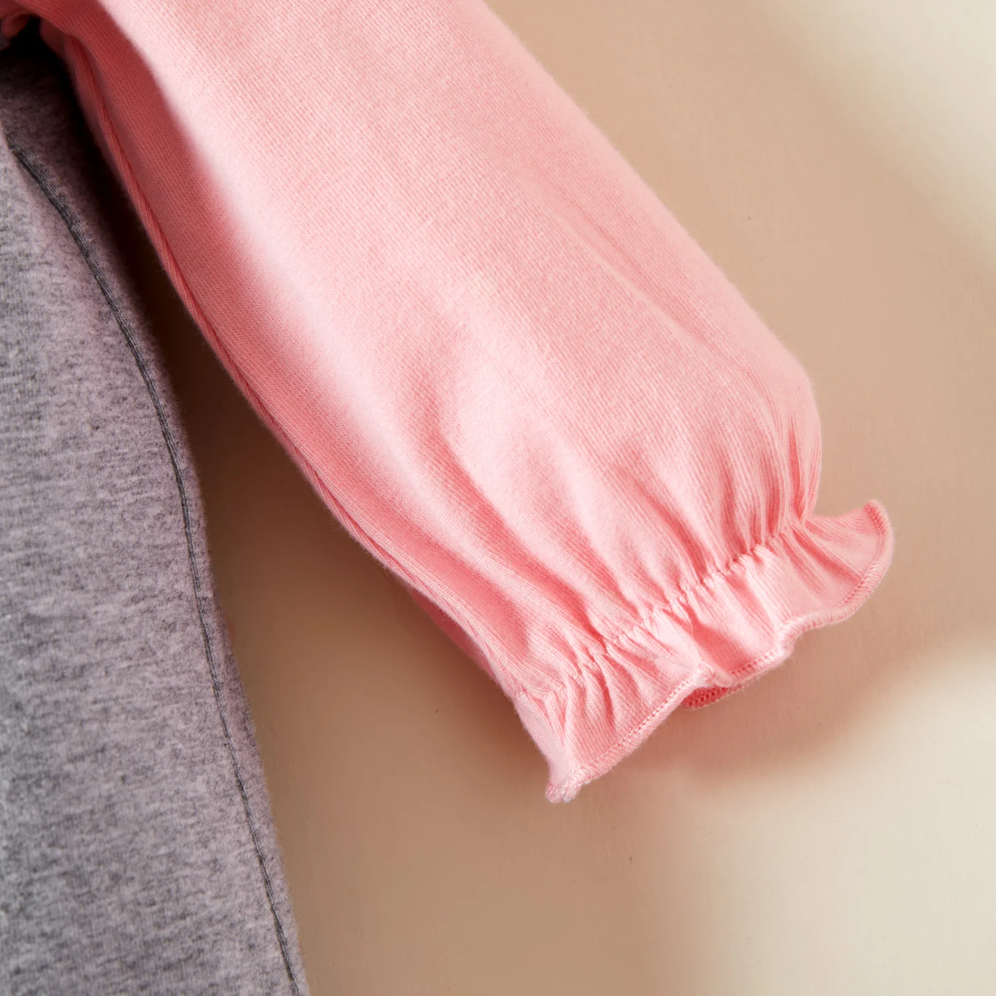 Детский хлопковый комбинезон PatPat с длинным рукавом принтом звезд и букв оборками