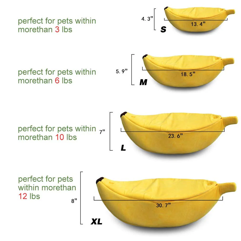 Милый домик для кошки собачка банан кровать питомца мягкая милые товары питомцев