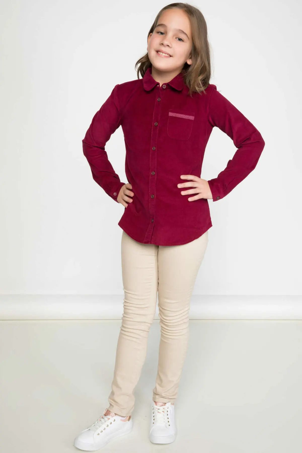 Дефакто осенние черные джинсы для девочек повседневные длинные штаны