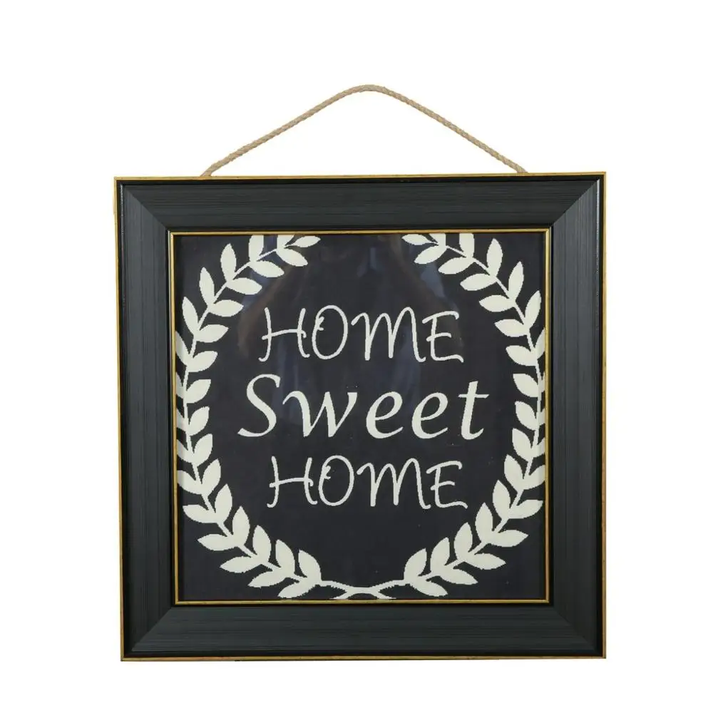 

Digital Printed Table Wooden Framed Glass Home Sweet Home