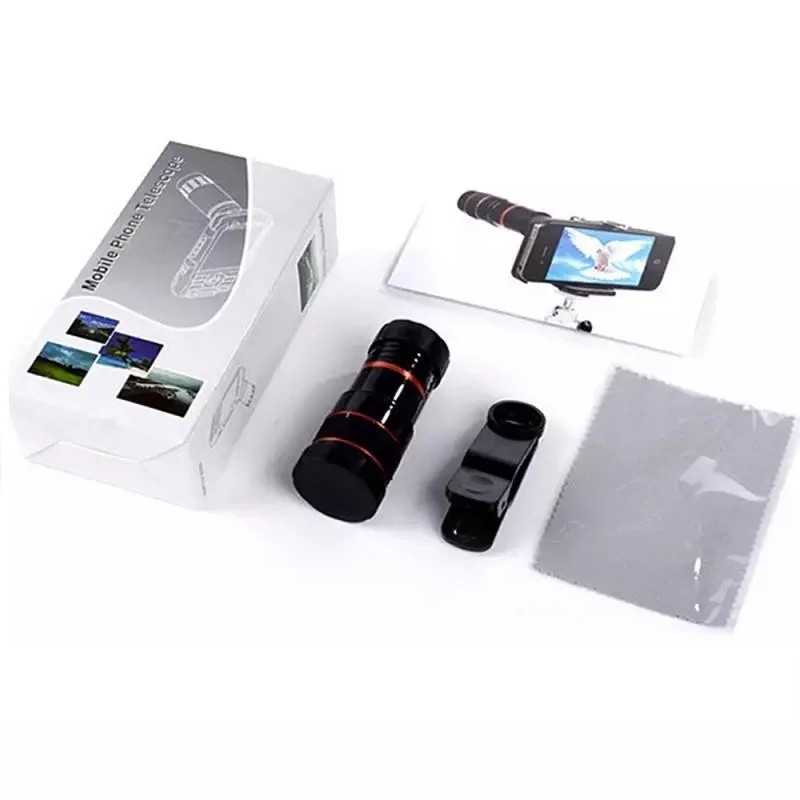 Новейший Телескоп 8X или 12х зум-объектив Монокуляр Фотокамера объектив для