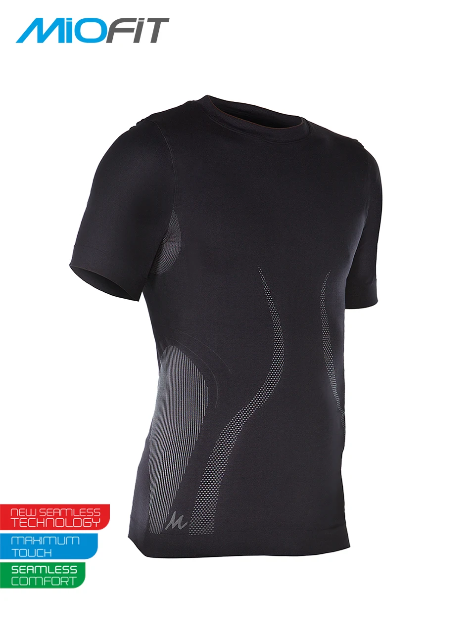 Компрессионная быстросохнущая футболка мужская спортивная облегающая для бега