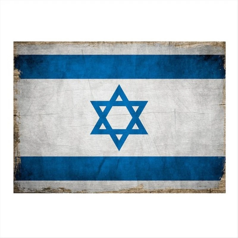 

Флаг Израиля, плакат МДФ со скидкой, плакат МДФ, долгое время, жизненный и цветной, отличное качество, белый, синий, высокое разрешение