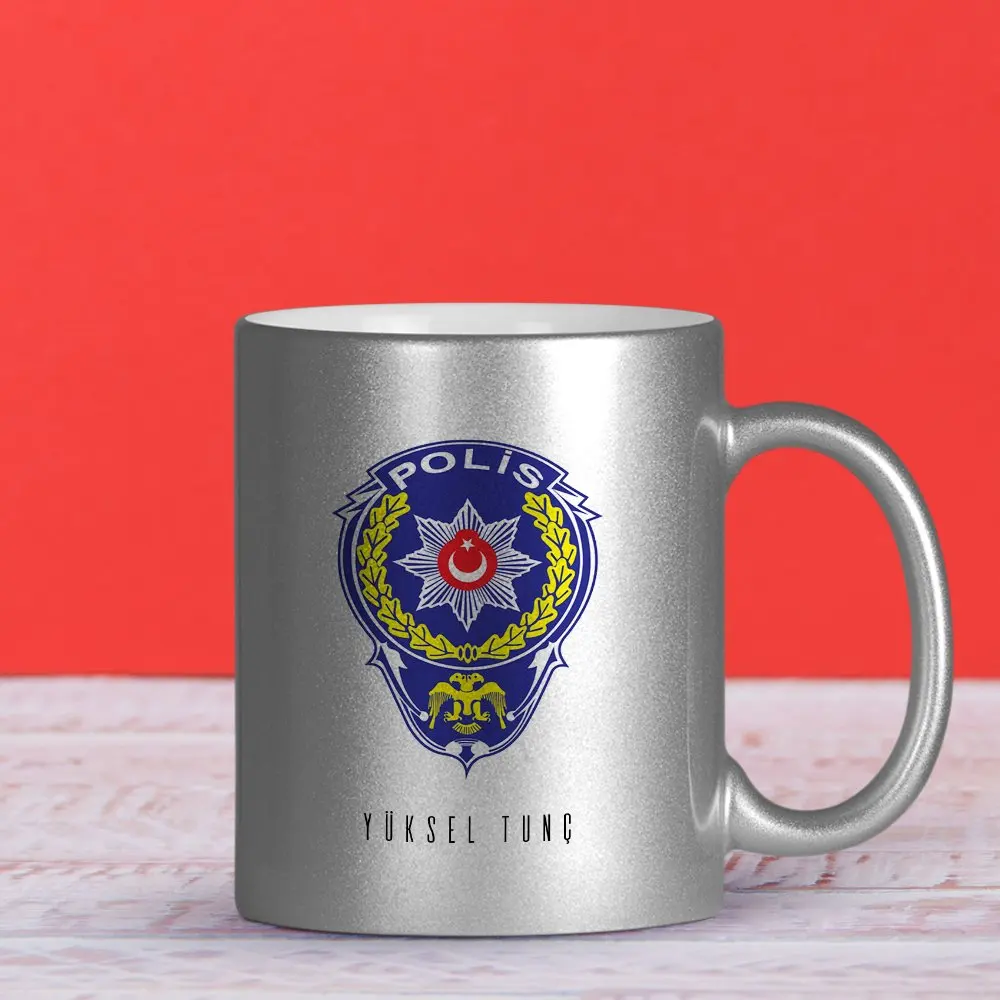 

Personalized Professional Polis Silver Gilt Mug Cup-2
