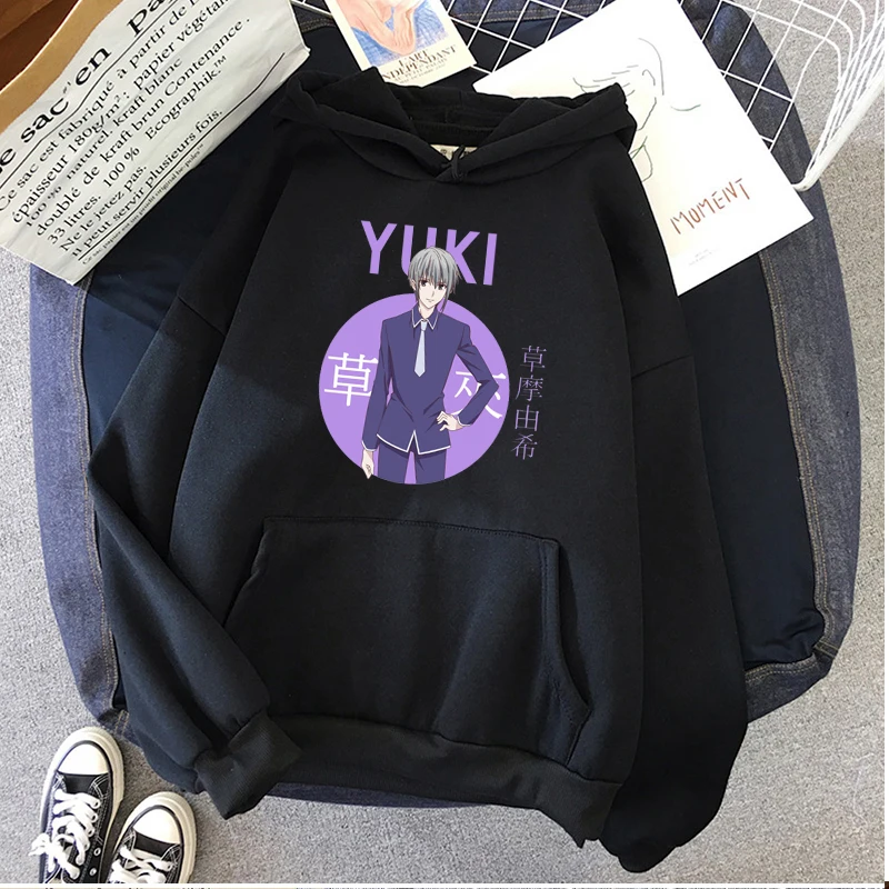 

Sohma Yuki and Kyo Printed Women Hoodies Anime Fruits Basket Graphic Harajuku Streetwear Funny Kawaii Unisex Pullover Sweatshirt