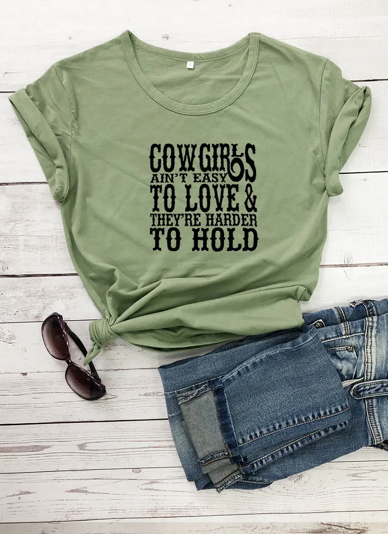 Cowgirls не просто любить их труднее держать напечатанные Новое поступление Женская