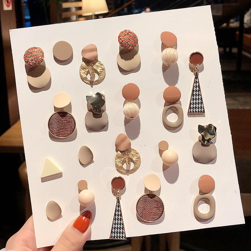 Серьги капли для девочек необычные серьги с подвеской в простом стиле аксессуары