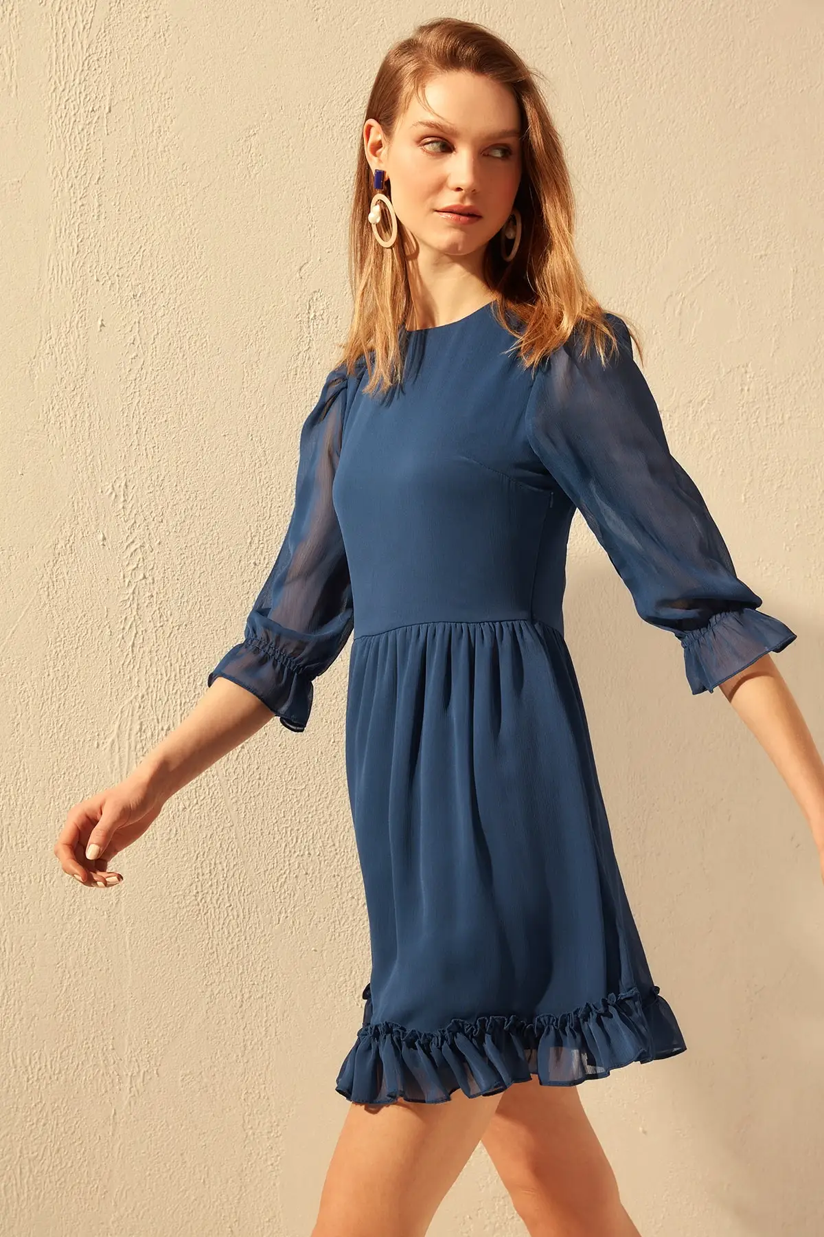 Платье С Рюшами Trendyol TWOSS20EL0380|Женские платья| |
