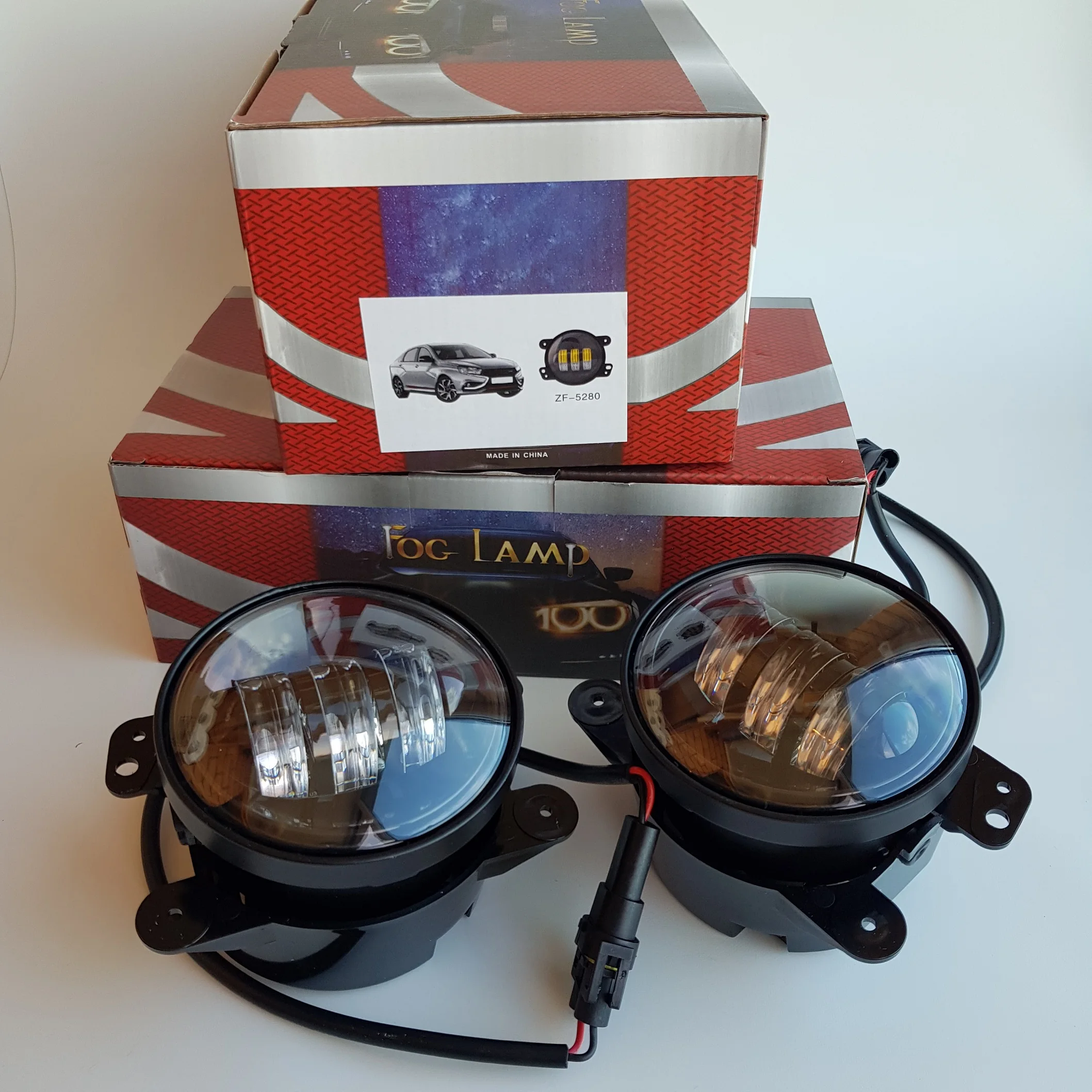 LED ПТФ противотуманные фары Lada Vesta Grand Cherokee Dodge Chrysler квадроциклы Stels | Автомобили и