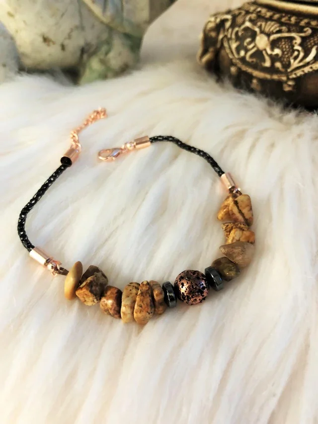 

Dr Stone Natural Stone Women Jasper Stone Bracelet NRS867 372888492