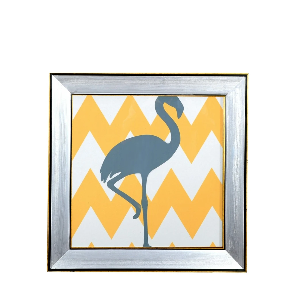 

Canvas Printed Glass Flamingo Gray Flamingo 51 * 51 cm