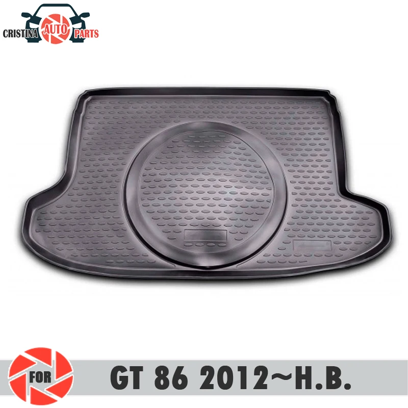 Коврик для багажника Toyota GT 86 2012 ~ 2018 напольные коврики Нескользящие