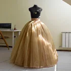 Длинная юбка цвета хаки, Свадебная вечерняя юбка с эластичной линией талии, юбка в пол, свадебная юбка для женщин, слоистый пушистый