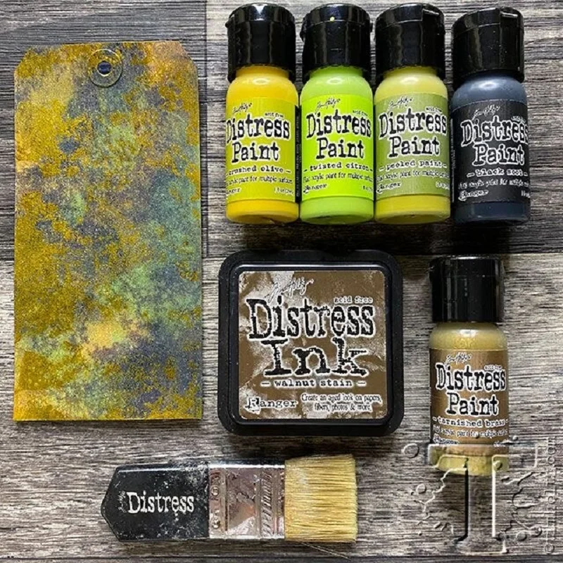 

New Color Distress Pigment Tim Holtz Ranger Acrylic Paint Set Hand Made By Hand Suitable for Wooden Metal Plastic