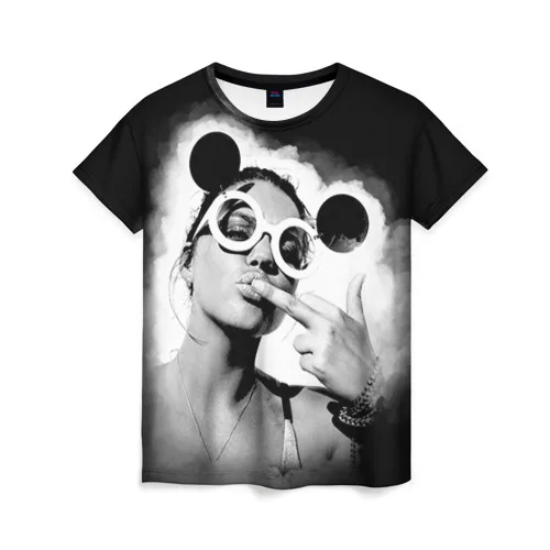 Женская футболка 3D Девушка в очках|Футболки| |