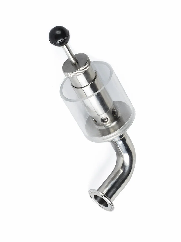 Шпунт аппарат 1.5 &quot(OD50.5) Tri Clamp Регулируемый Предохранительный Клапан 0.2 2.2 Бар для