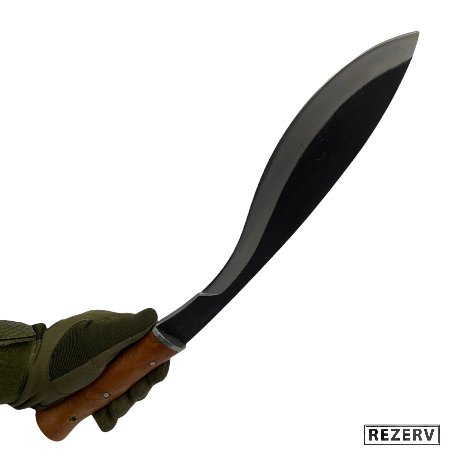 Machete Kukri &quotNepal&quot tourist steel 420 blade Black handle wood nylon case (vitaz b309-33) |