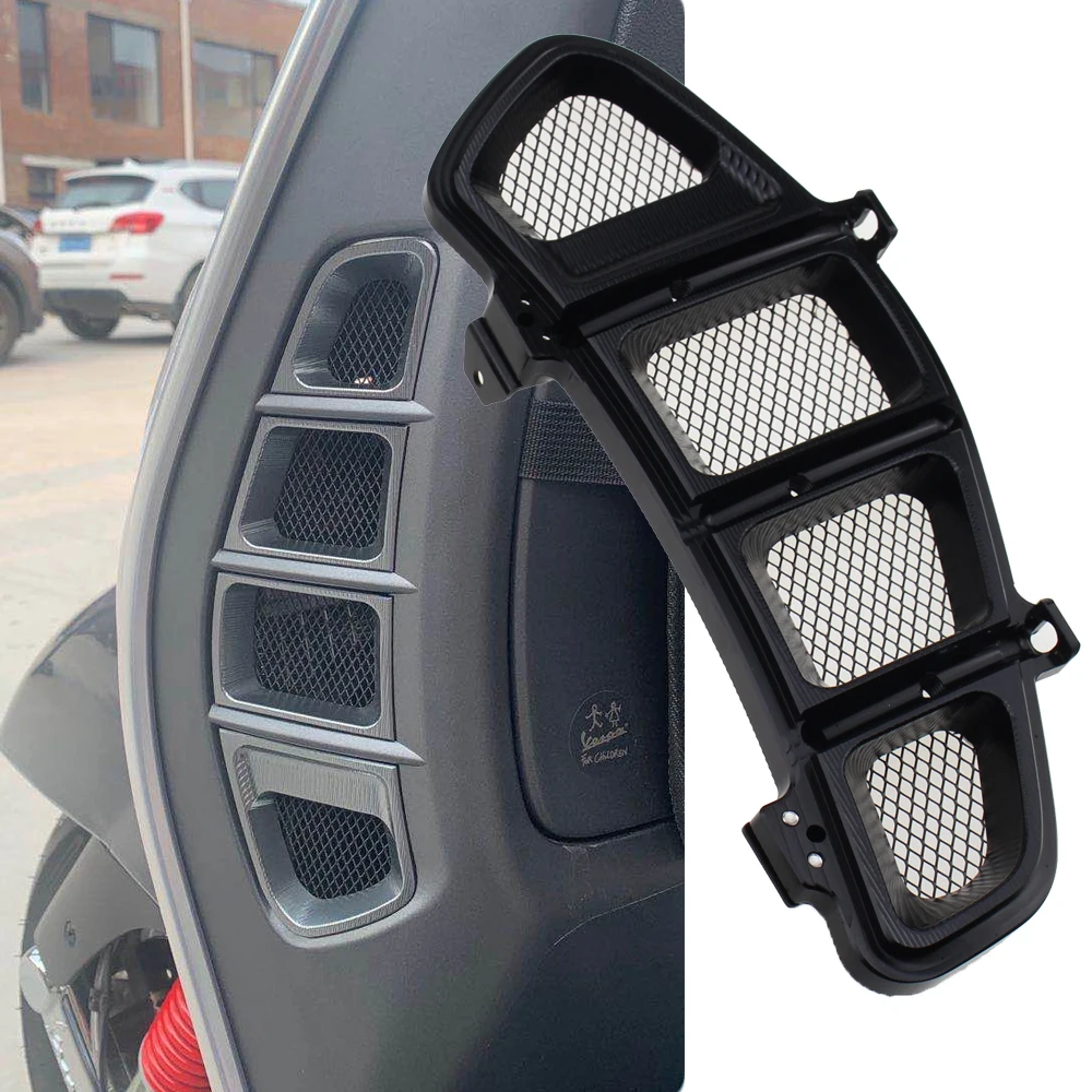 

NEW Motorcycle Radiator Grille Guard Cover Compartment Air Inler Grlds 2013-2020 2019 For VESPA GTS250 GTS 250 GTS 300 GTS300