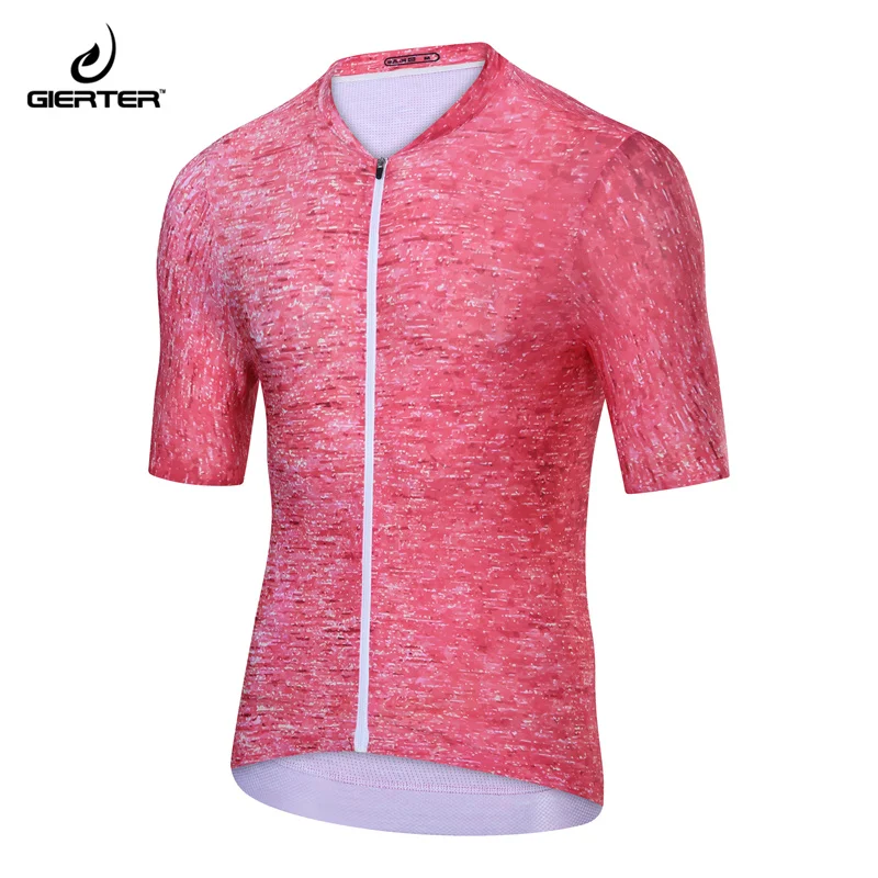 

GIERTER Men's Cycling Jersey Race Cut Low Wind Resistance Fitness Lightweight Cooling Bike Clothing Ciclismo Shirts Rear Pockets