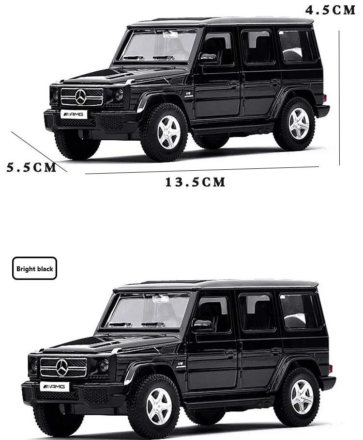 1:32 пропорционального сплава литья под давлением автомобиля Mercedes-Benz G63 Выкл-модель дорожного транспортного средства игрушечный автомобиль