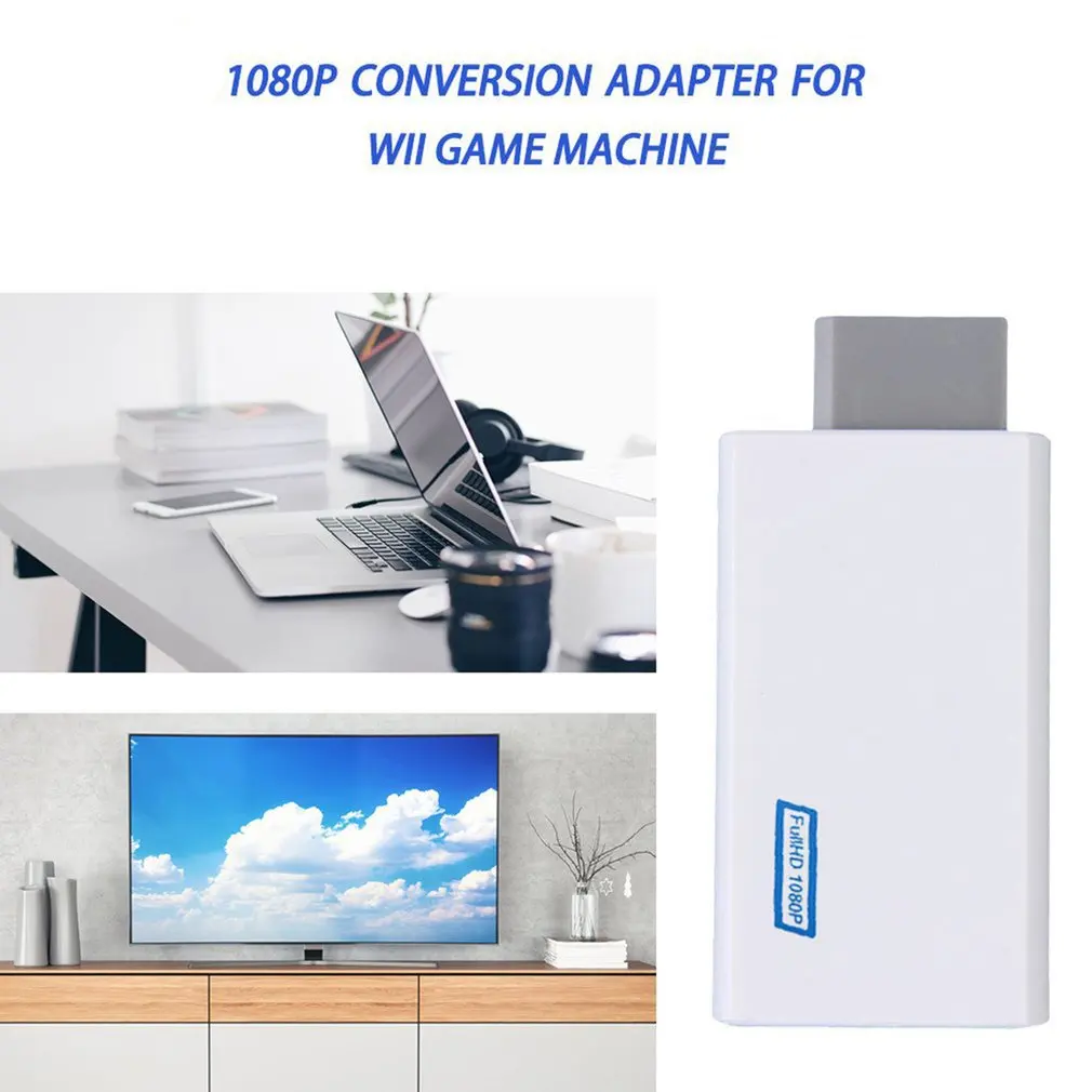 Белый пластиковый HDMI-совместимый адаптер-конвертер 1080P | Электроника