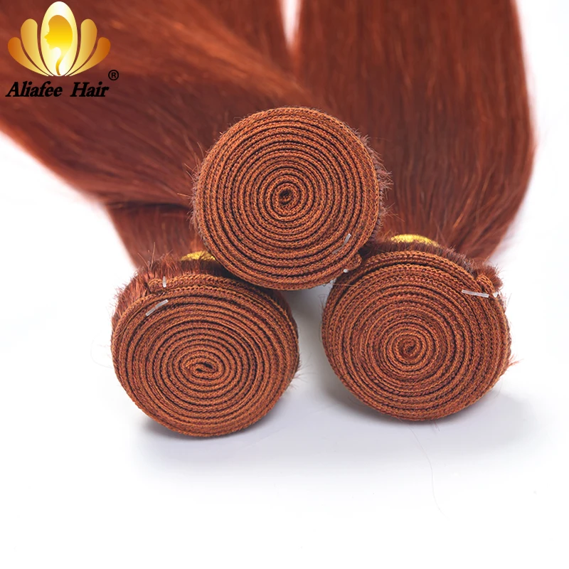 Aliafee светлые волосы бразильские волнистпряди Имбирные апельсиновые прямые