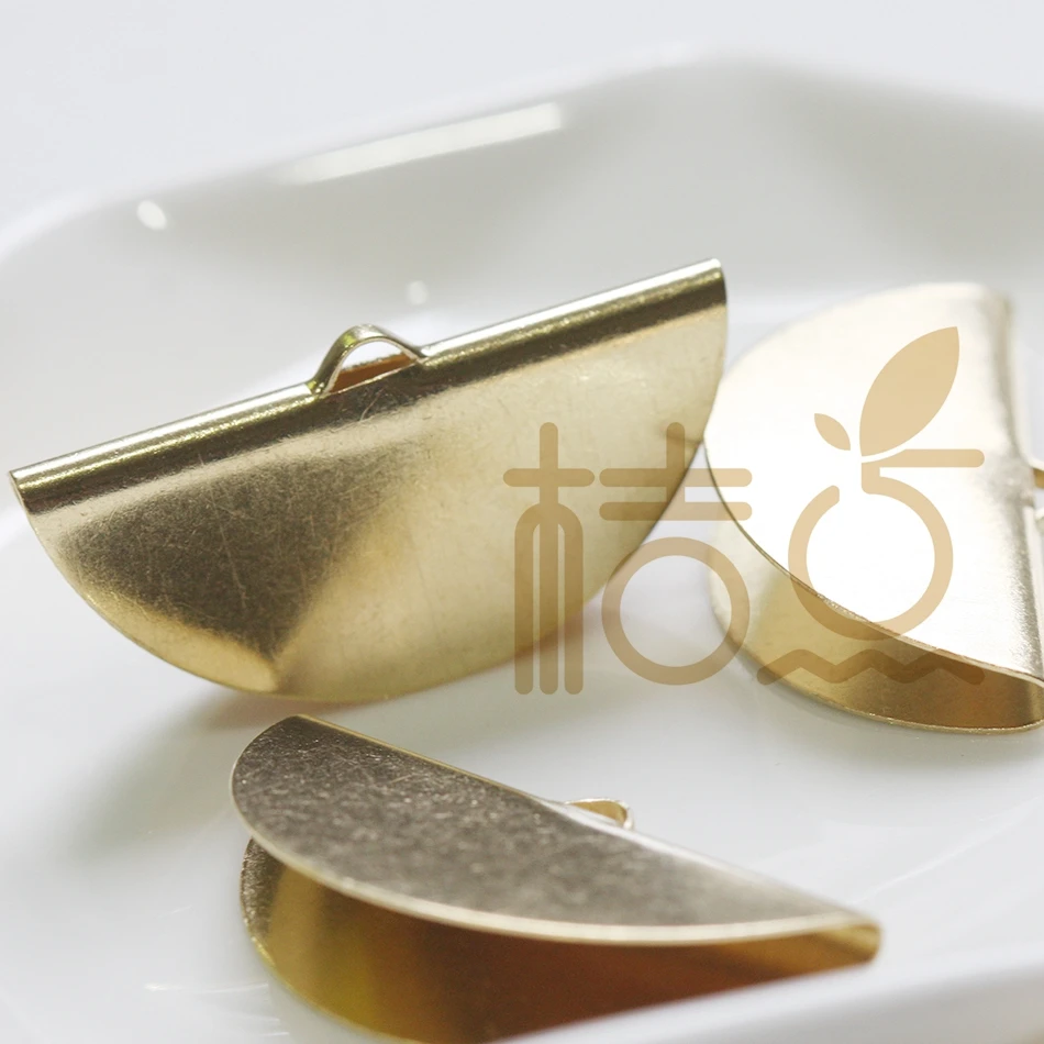 4 шт. Твердый латунный клей сырец на защелке Фотоэлемент заканчивание 35x18 мм (4294C V