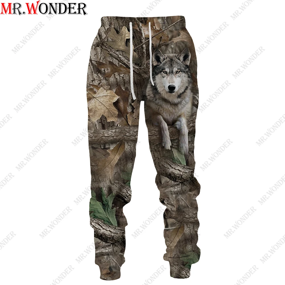 

Брюки Mr.Wonder с 3D принтом диких камуфляжных животных для охоты, спортивная одежда, повседневные брюки