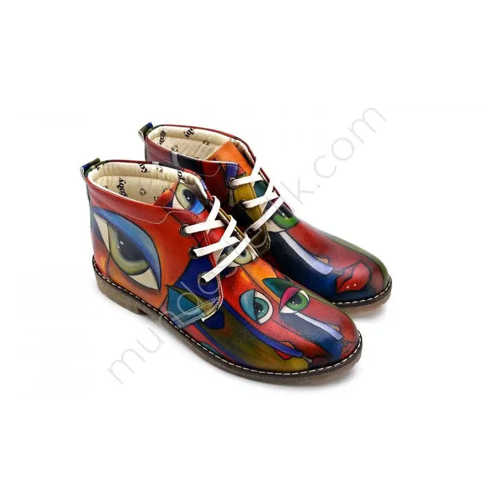 

Women Boots 2021 Picture Printed New Fashion Spring Autumn Winter Animal Print Colorful Style Comfortable Leather New