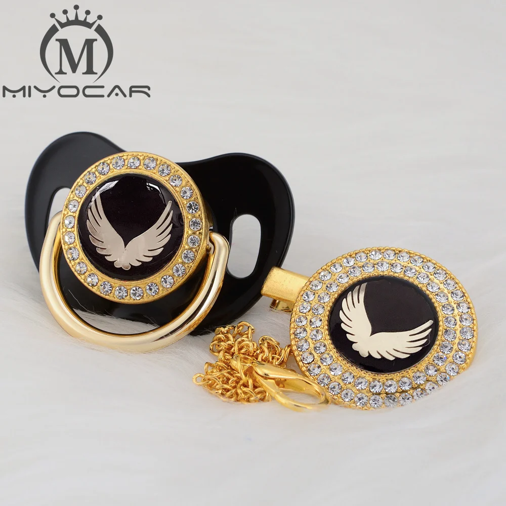 MIYOCAR 7 видов цветов золотая милая с крыльями красивая блестящая пустышка зажимом