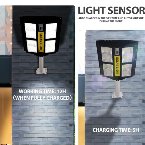 Солнечный настенный светильник с датчиком движения 20000Вт 1080LED