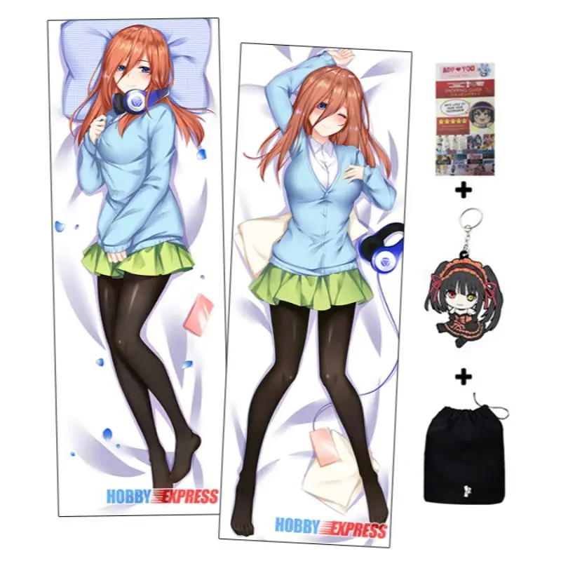 Hobby Express аниме Dakimakura японское обнимающее тело Наволочки Чехол Quintuplets Miku Yotsuba Nino Itsuki Nakano