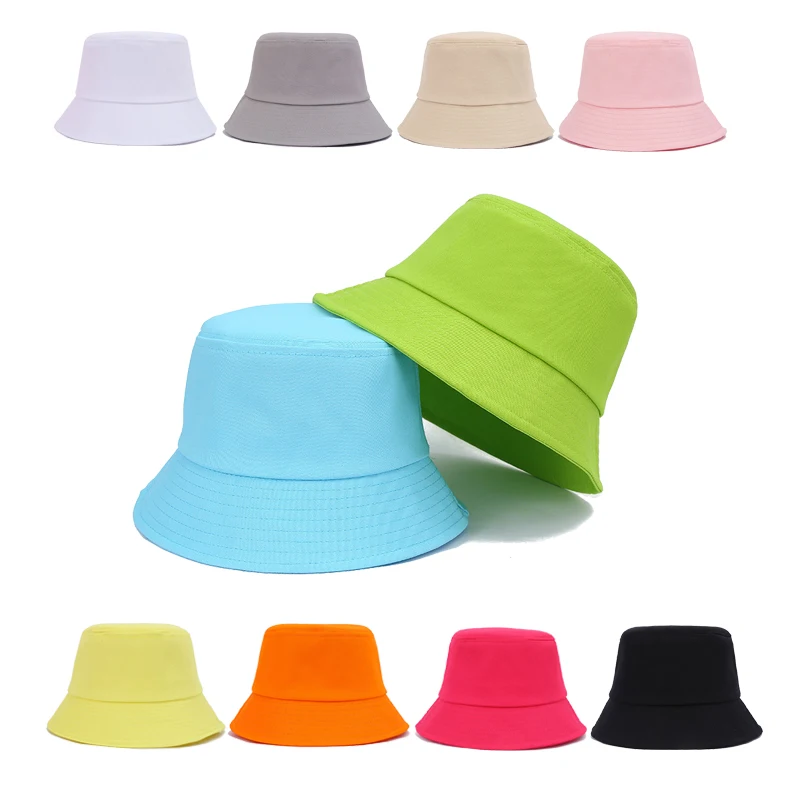 

New Cotton Black White Bucket Hat Women Sun Hats For Women Hip Hop Outdoor Trip Caps Men Beach Sun Protect Fishing Unisex Bonnet
