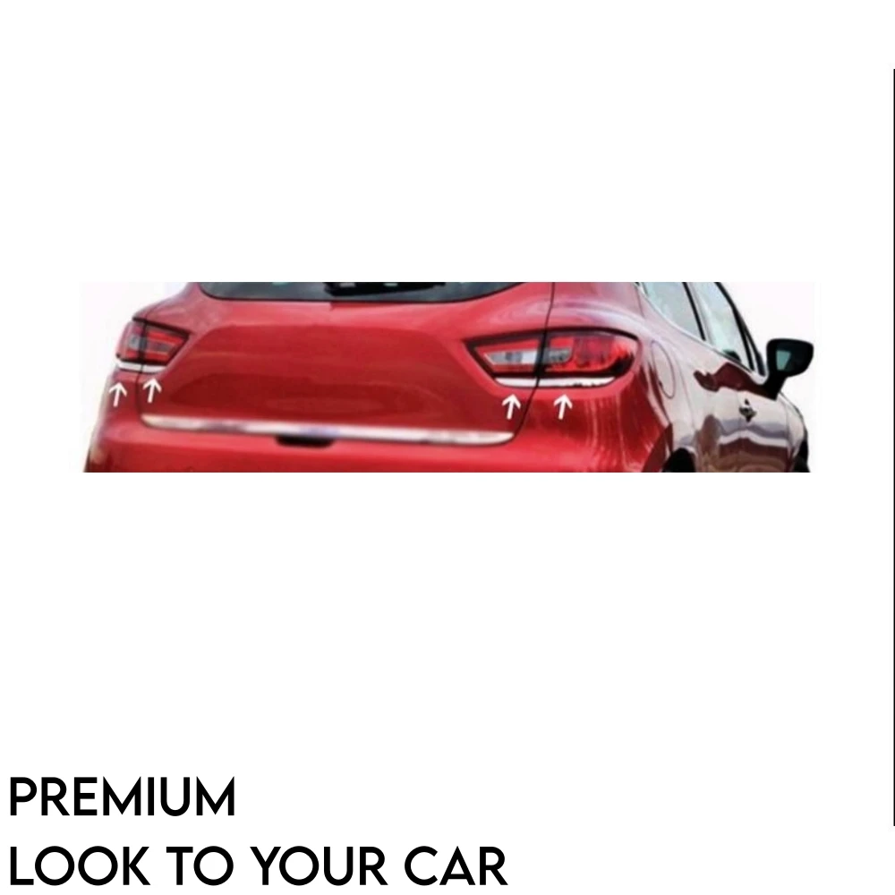 Хромированная рамка стоп-сигнала для Renault Clio 4 внешний аксессуар из нержавеющей