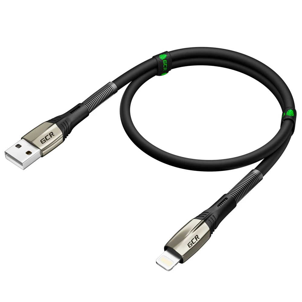 GCR Кабель series MERСEDES Lightning MFI NO Sync data USB провод для iPhone5 6 7 8 iPad cable Apple айфона телефона