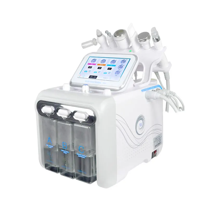 АКЦИЯ 20% скидка 6 в 1 гидродермабразия hidrafacial для лица и тела радио частота H2O2 Аква машина для красоты лица