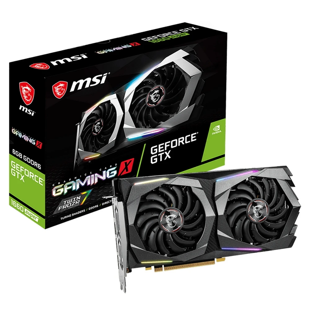 Видеокарта MSI Gaming nVidia GeForce GTX 1660 Super 1830MHz 6144MB 14000MHz 192 bit RTL [GTX SUPER GAMING X] | Компьютеры и
