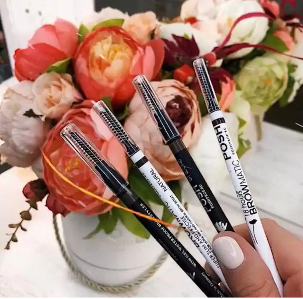 Карандаш-Микроблейдинг для Бровей POSH Водостойкий Гелевый WoW Gel G2 Graphit карандаш
