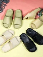 summer beach ourdoor slides ladies slippers indoor eva soft flip flops thick serrated sole anti slip shoes women men sandals