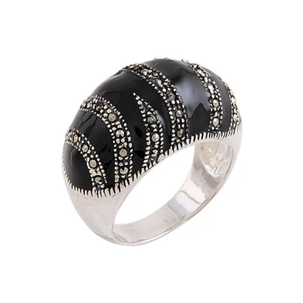 

Серебряное 925 пробы кабошоны и марказит